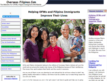 Tablet Screenshot of overseas-filipinos.com